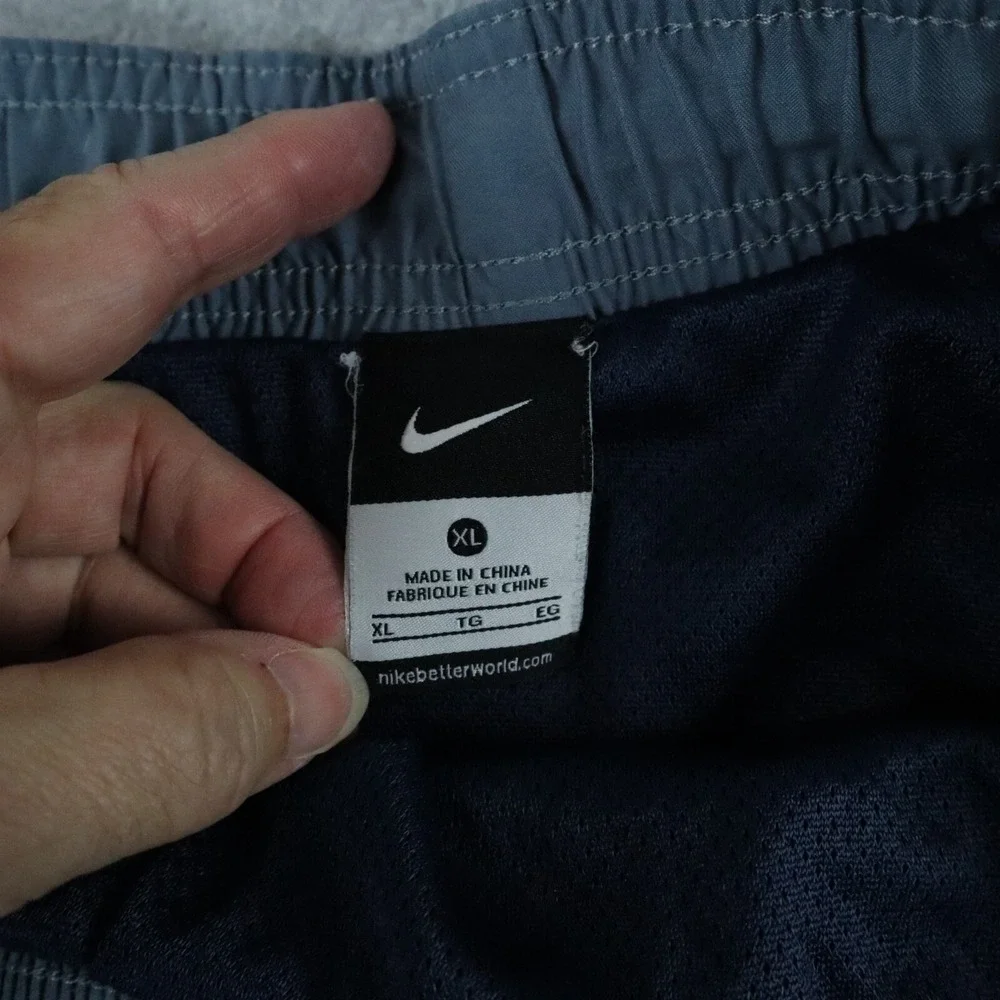 Nike Swim Shorts Mens XL Mesh Lined Surf Beach Pocket Trunks‎ Drawstring Blue